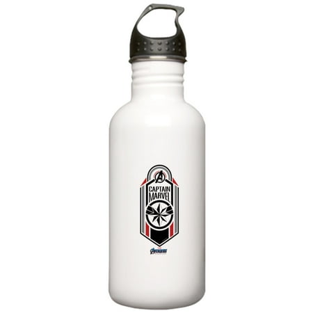 CafePress - Captain Marvel Logo Stainless Water Bottle 1 - Stainless Steel Water Bottle, Sports Bottle, 1.0L