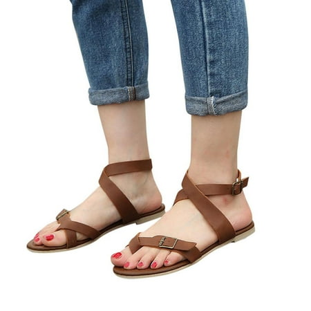 Rewenti Women s Casual and Comfortable Platform Buckle Strap Clip Toe Roman Sandals Summer Women Sandals Clearance Brown 9(42)
Rewenti Women s Casual and Comfortable Platform Buckle Strap Clip Toe Roman Sandals Summer Women Sandals Clearance Brown 9(42)
