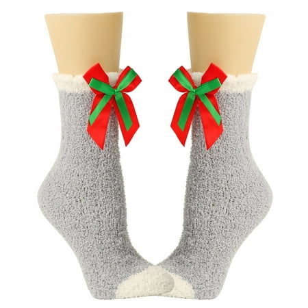 Huaai socks for women Women Socks Bowknot Pure Color Socks Over Festival Christmas cute socks Grey
Huaai socks for women Women Socks Bowknot Pure Color Socks Over Festival Christmas cute socks Grey