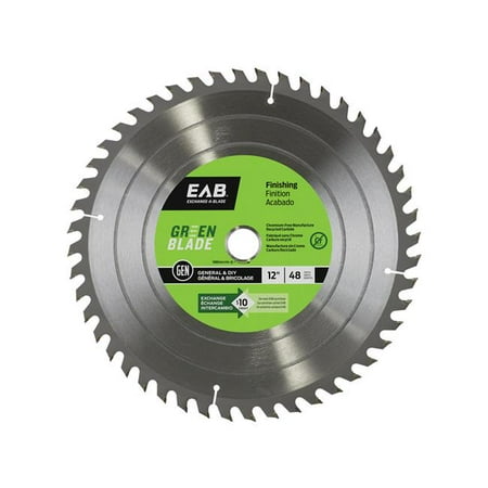 Exchange-A-Blade 1110212 12 in. x 48 Teeth Finishing Green Blade Saw Blade - Recyclable Exchangeable