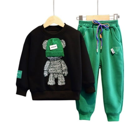 Somenie Infant Sweatshirt Joggers Outfits for Little Boys and Girls Hoodies Clothing Set Size 4-5T Black Color
Somenie Infant Sweatshirt Joggers Outfits for Little Boys and Girls Hoodies Clothing Set Size 4-5T Black Color