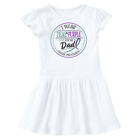 Inktastic Suicide Prevention- I Wear Teal and Purple for My Dad Gift Toddler Girl Dress
Inktastic Suicide Prevention- I Wear Teal and Purple for My Dad Gift Toddler Girl Dress