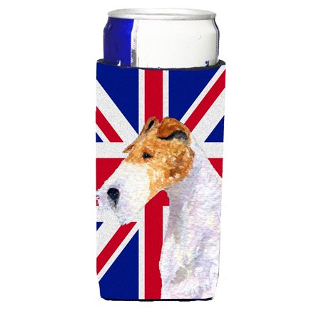 Carolines Treasures SS4920MUK Fox Terrier with English Union Jack British Flag Ultra Hugger for slim cans Slim Can
Carolines Treasures SS4920MUK Fox Terrier with English Union Jack British Flag Ultra Hugger for slim cans Slim Can