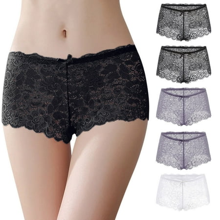 Hunpta 5PCs Women Ladies Sexy Ultra Soft Seamless Bikini Assorted Boxer Brief Lace Panties Underwear
Hunpta 5PCs Women Ladies Sexy Ultra Soft Seamless Bikini Assorted Boxer Brief Lace Panties Underwear