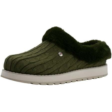 BOBS from Skechers Women s Keepsakes Ice Angel Olive Slipper 7.5 M US