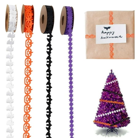 Clearance!!!4 Halloween Ribbons 5 Yards Black White Orange Purple Halloween Bat Pumpkin Shape Ribbons For Gift Wrapping Wreaths Wrapping DIY Craft Halloween Party Decor Halloween decorations Purple
Clearance!!!4 Halloween Ribbons 5 Yards Black White Orange Purple Halloween Bat Pumpkin Shape Ribbons For Gift Wrapping Wreaths Wrapping DIY Craft Halloween Party Decor Halloween decorations Purple