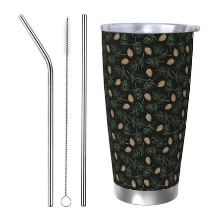 Goofa Pine Cone Woodland Pattern for 20 oz Skinny Tumbler Stainless Steel Coffee Mug Slim Vacuum Insulated Travel Cup Car Cup-Straw Three-piece Set
Goofa Pine Cone Woodland Pattern for 20 oz Skinny Tumbler Stainless Steel Coffee Mug Slim Vacuum Insulated Travel Cup Car Cup-Straw Three-piece Set