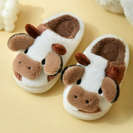 CoCopeanut Kids Furry Slippers Cut Cow Home Slides Children House Slippers Shoes Bedroom Cartoon Fuzzy Slippers Toddlers Winter Sandals
CoCopeanut Kids Furry Slippers Cut Cow Home Slides Children House Slippers Shoes Bedroom Cartoon Fuzzy Slippers Toddlers Winter Sandals