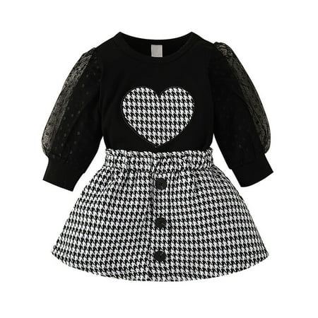 Kids Baby Girls Long Sleeve Polka Dot Lacy Tops Plaid Skirt 2PCS Outfits Set Birthday Dress Toddler Infant Girl Clothes Princess Outfit Set
Kids Baby Girls Long Sleeve Polka Dot Lacy Tops Plaid Skirt 2PCS Outfits Set Birthday Dress Toddler Infant Girl Clothes Princess Outfit Set
