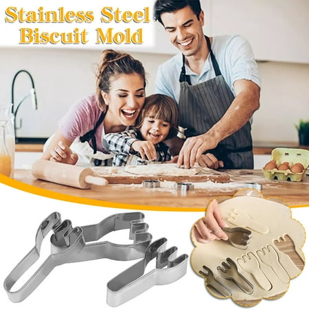 Hesxuno Three-Piece Fork Stainless Steel Cookie Mold Printing Mold On Clearance
Hesxuno Three-Piece Fork Stainless Steel Cookie Mold Printing Mold On Clearance