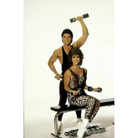 Aerobics publicity still of Jane Fonda Photo Print