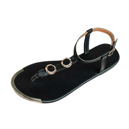 Youmylove Women Summer Flat Sandals Non-Slip Solid Color Buckle Strap Beach Open Toe Breathable Shoes Bohemian Comfortable Stylish Shoes Ladies Footwear
Youmylove Women Summer Flat Sandals Non-Slip Solid Color Buckle Strap Beach Open Toe Breathable Shoes Bohemian Comfortable Stylish Shoes Ladies Footwear