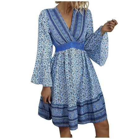 Dresses for Women 2022 Summer Dresses for Women 2022 Corset Dress Black Dress Fashion Women Printed Causal Long Sleeve Waist V-Neck Slim Fit Dress Dresses for Women Flower Girl Dress Blue XL
Dresses for Women 2022 Summer Dresses for Women 2022 Corset Dress Black Dress Fashion Women Printed Causal Long Sleeve Waist V-Neck Slim Fit Dress Dresses for Women Flower Girl Dress Blue XL