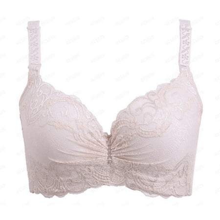 Qxutpo Women s Bras Straps Lace Floral Stretch Underwire Bras