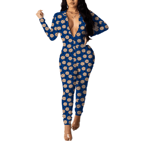 Women s Deep V Neck Jumpsuits Autumn Spring Long Sleeve Bodycon Rompers Zipper Butterfly Print Pajamas Christmas Pjs Overalls Party Club
Women s Deep V Neck Jumpsuits Autumn Spring Long Sleeve Bodycon Rompers Zipper Butterfly Print Pajamas Christmas Pjs Overalls Party Club