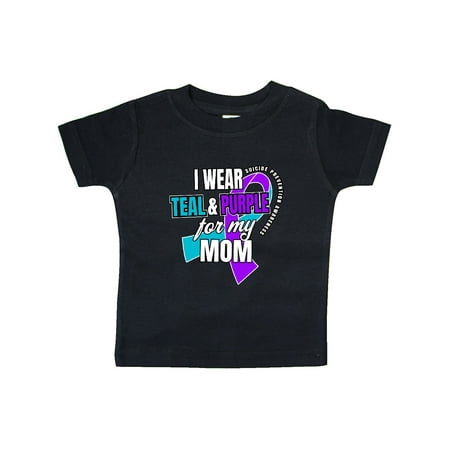 Inktastic Suicide Prevention I Wear Teal and Purple for My Mom Gift Baby Boy or Baby Girl T-Shirt
Inktastic Suicide Prevention I Wear Teal and Purple for My Mom Gift Baby Boy or Baby Girl T-Shirt