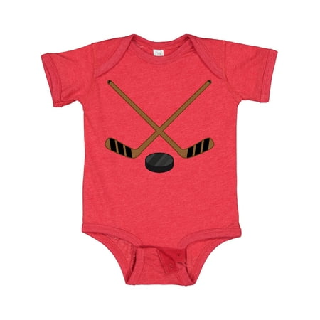 Inktastic Sports Hockey Sticks Gift Baby Boy or Baby Girl Bodysuit