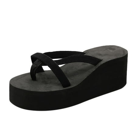 Tangnade Casual Shoes Womens Solid Color Beach Flip-Flops High-Heeled Wedge With Thick-Legged Sandals
Tangnade Casual Shoes Womens Solid Color Beach Flip-Flops High-Heeled Wedge With Thick-Legged Sandals