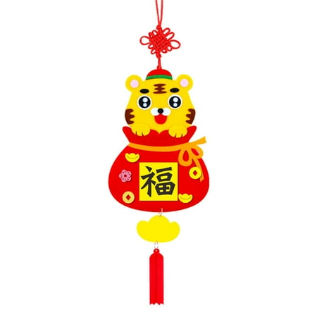 CHOMOEN 2022 New Year Hanging Pendant DIY Kit the Year of Tiger Blessing Praying Ornament for Home Spring Festival Party Decoration Handmade Crafts
CHOMOEN 2022 New Year Hanging Pendant DIY Kit the Year of Tiger Blessing Praying Ornament for Home Spring Festival Party Decoration Handmade Crafts