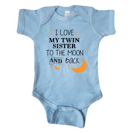 Inktastic I Love My Twin Sister To The Moon and Back Gift Baby Boy or Baby Girl Bodysuit
Inktastic I Love My Twin Sister To The Moon and Back Gift Baby Boy or Baby Girl Bodysuit