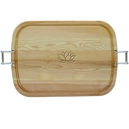 Carved Solutions Large Everyday Tray With Urban Pewter -Lotus