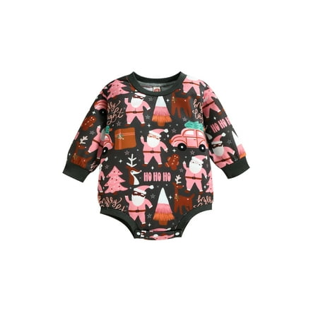 Licupiee Newborn Baby Girl Christmas Outfit Santa Claus Deer Tree Print Sweatshirt Romper One Piece Jumpsuit Fall Clothes
Licupiee Newborn Baby Girl Christmas Outfit Santa Claus Deer Tree Print Sweatshirt Romper One Piece Jumpsuit Fall Clothes