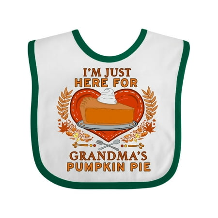 Inktastic I m Just Here for Grandma s Pumpkin Pie with Heart Gift Baby Boy or Baby Girl Bib
Inktastic I m Just Here for Grandma s Pumpkin Pie with Heart Gift Baby Boy or Baby Girl Bib