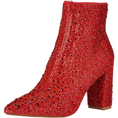 Betsey Johnson Womens Sb-Cady Fashion Boot 8.5 Red