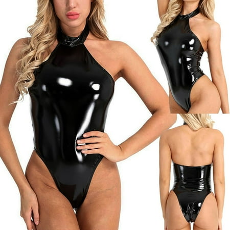 MRULIC lingerie for women Womens Leather Lingerie Halter Teddy Bodysuit Backless Jumpsuit Underwear Black + 3XL
MRULIC lingerie for women Womens Leather Lingerie Halter Teddy Bodysuit Backless Jumpsuit Underwear Black + 3XL