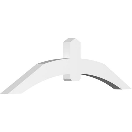 72 W x 21 H x 4 D x 6 F 7/12 Pitch Archdale Architectural Grade PVC Gable Bracket