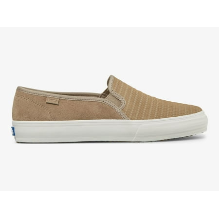 Keds Double Decker Emboss Suede Slip On Sneaker Women Taupe