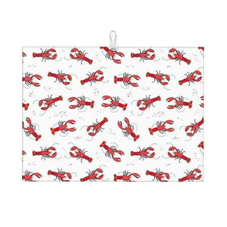 Dish Drying Mats for Kitchen Counter - Shrimp No.9057 18x24in Dish Drying Pad Coffee Mat with Hanging Loop Super Absorbent Kitchen Counter Mat Coffee Bar Accessories
Dish Drying Mats for Kitchen Counter - Shrimp No.9057 18x24in Dish Drying Pad Coffee Mat with Hanging Loop Super Absorbent Kitchen Counter Mat Coffee Bar Accessories