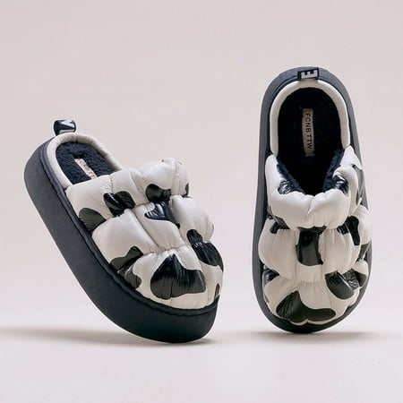PIKADINGNIS Winter Platform Plush Slippers Waterproof Home Shoes Y2k Girls Cow Print Furry Slides Indoor Warm Casual Flats Bedroom Household
PIKADINGNIS Winter Platform Plush Slippers Waterproof Home Shoes Y2k Girls Cow Print Furry Slides Indoor Warm Casual Flats Bedroom Household