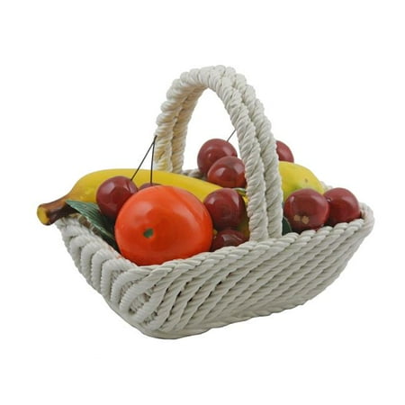 Three Star Import & Export X110 6.5 x 5 in. Rectangle Fruit Basket Center Piece