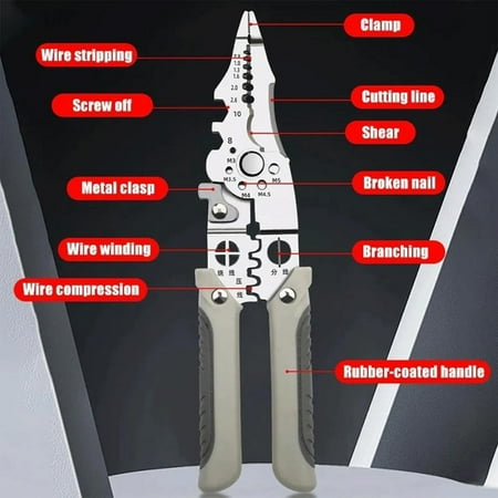 Premium High-Quality Ultimate Professional Grade Durable Reliable Multi-Functional Cable Cutter Crimper Pliers - Superior Performance Premium Stainless Steel 2024 Model - Updated Ultimate
Premium High-Quality Ultimate Professional Grade Durable Reliable Multi-Functional Cable Cutter Crimper Pliers - Superior Performance Premium Stainless Steel 2024 Model - Updated Ultimate
