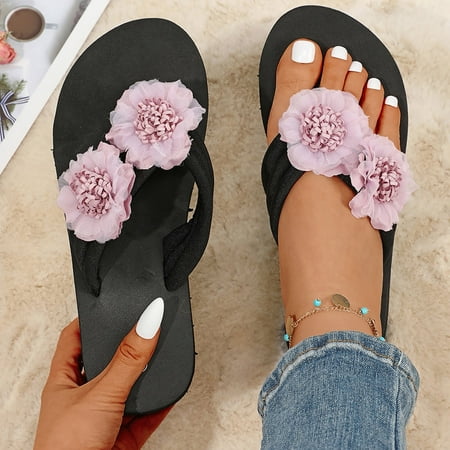 Ykohkofe Slippers For Women Ladies Summer Flip Flops Open Toe Flowers Bohemian Sandals Casual Shoes
Ykohkofe Slippers For Women Ladies Summer Flip Flops Open Toe Flowers Bohemian Sandals Casual Shoes