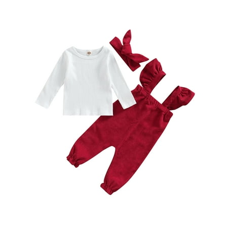Nokpsedcb Toddler Baby Boy Girl Jumpsuit Set Ribbed Long Sleeve Crew Neck Tops Flying Sleeve Sling Jumpsuit Hairband 3PCS Set Wine Red 12-18 Months
Nokpsedcb Toddler Baby Boy Girl Jumpsuit Set Ribbed Long Sleeve Crew Neck Tops Flying Sleeve Sling Jumpsuit Hairband 3PCS Set Wine Red 12-18 Months