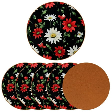 YZUOUZY Home Decor Table Decor set of 6 Round Custom Coasters Leaves Flowers Blooming Jungle
YZUOUZY Home Decor Table Decor set of 6 Round Custom Coasters Leaves Flowers Blooming Jungle