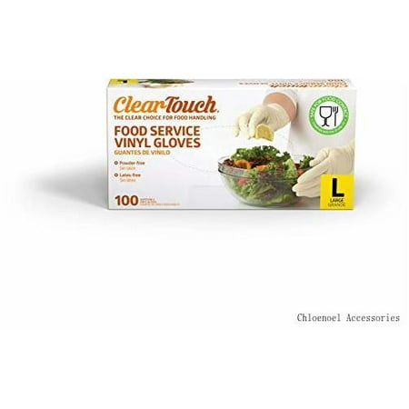 Clear-Touch Disposable Food Service Vinyl Gloves Latex And Powder Free Large 300 Count
Clear-Touch Disposable Food Service Vinyl Gloves Latex And Powder Free Large 300 Count