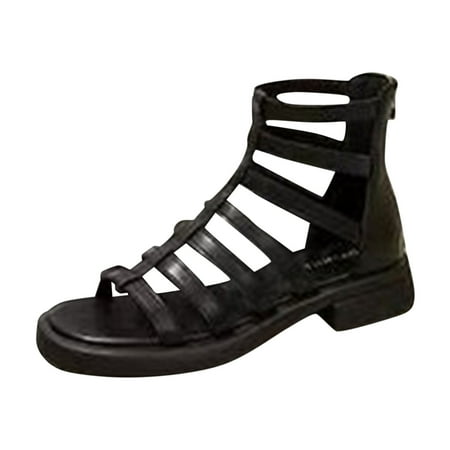 2023 New Flat Outerwear Beach Shoes Black Hollow Roman Sandals Cool Boots Sandals Women Wedge Strap Low Wedge Sandals for Women
2023 New Flat Outerwear Beach Shoes Black Hollow Roman Sandals Cool Boots Sandals Women Wedge Strap Low Wedge Sandals for Women