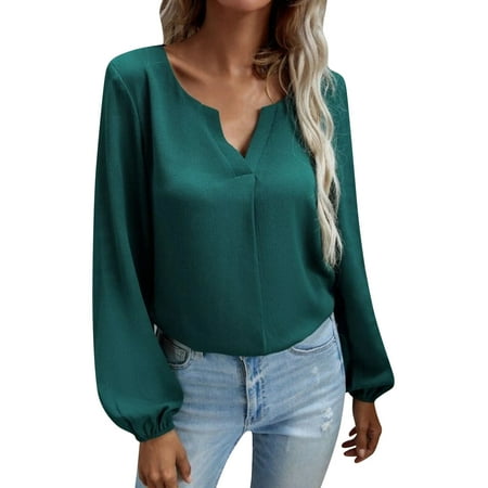 ketyyh-chn99 Green Corset Shirt Women s Basic Long Sleeve Crew Neck Fitted Crop Top Tee Shirt