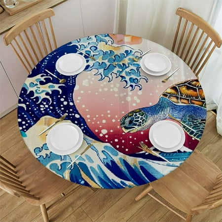 BCIIG Turtle Wave Round Table Cover Stain Resistant Washable Indoor Outdoor Kitchen Dining Wedding Parties Waterproof Fabric 100% 31-35
BCIIG Turtle Wave Round Table Cover Stain Resistant Washable Indoor Outdoor Kitchen Dining Wedding Parties Waterproof Fabric 100% 31-35