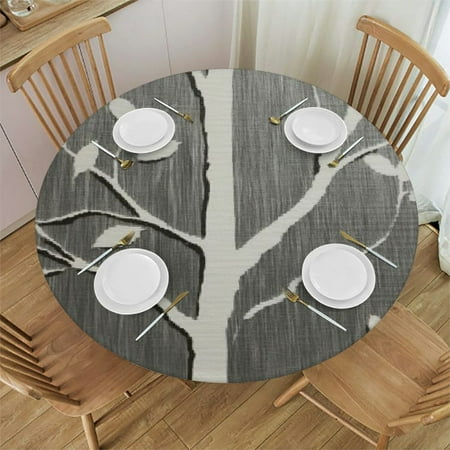 Sheronv White Leaves Round Tablecloth Stain-Resistant Washable 100% Polyester Fabric for Indoor Outdoor Restaurant Wedding Party Decor Waterproof 31 -35 
Sheronv White Leaves Round Tablecloth Stain-Resistant Washable 100% Polyester Fabric for Indoor Outdoor Restaurant Wedding Party Decor Waterproof 31 -35