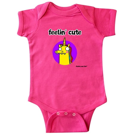 Inktastic FEELIN CUTE Gift Baby Boy or Baby Girl Bodysuit