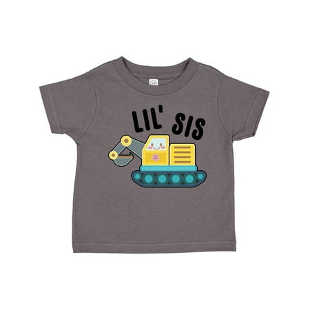 Inktastic Lil Sis in with Bulldozer Gift Toddler Toddler Girl T-Shirt