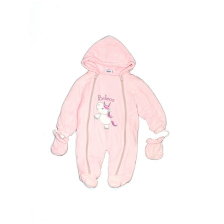 Pre-Owned Sweet & Soft Girl s Size 6-9 Mo One Piece Snowsuit
