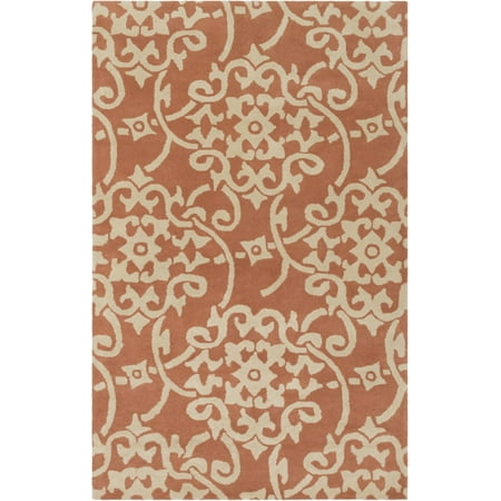 Surya ATH5142-811 Orange Athena 8' X 11' Rectangle Wool Hand Tufted Geometric Area Rug