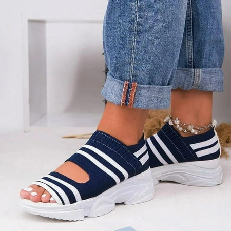 Casual Woven Wedge Comfy Open Toe Sandals for Women Summer Outdoor Thickened Bottom Shoes
Casual Woven Wedge Comfy Open Toe Sandals for Women Summer Outdoor Thickened Bottom Shoes