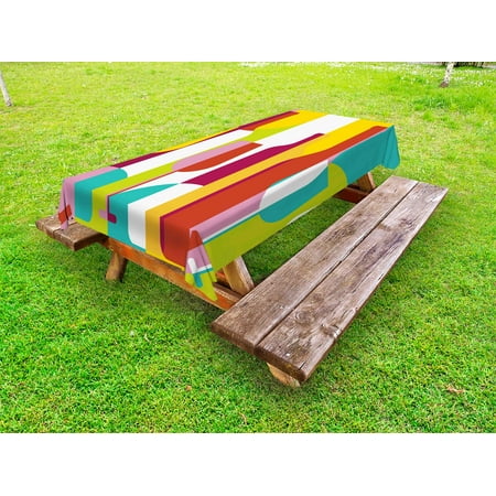 Wine Outdoor Tablecloth Colorful Abstract Wine Bottle Glass Silhouettes Modern Party Drinks Geometric Design Decorative Washable Fabric Picnic Tablecloth 58 X 120 Inches Multicolor by Ambesonne
Wine Outdoor Tablecloth Colorful Abstract Wine Bottle Glass Silhouettes Modern Party Drinks Geometric Design Decorative Washable Fabric Picnic Tablecloth 58 X 120 Inches Multicolor by Ambesonne