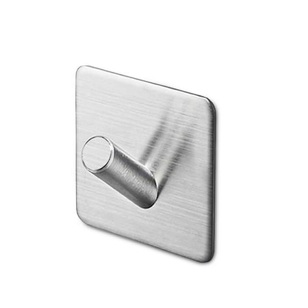 Stainless Hook Wall Drill Free Hanger Stick on Organizer Supplies No.02